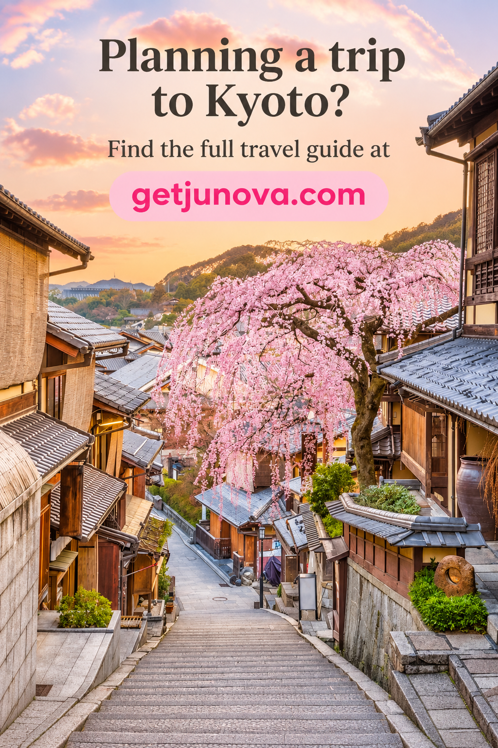 Kyoto guide call to action for getjunova.com
